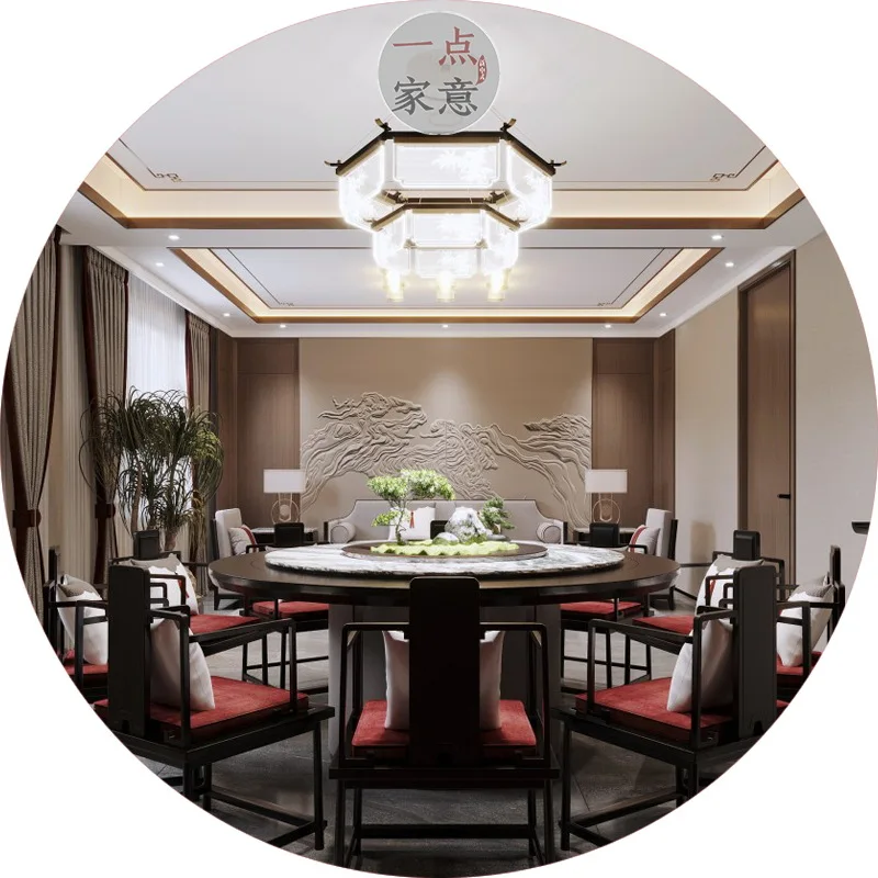 Customizable retro large round table hotel room table and chairs full set of furniture
Customizable retro large round table hotel room table and chairs full set of furniture