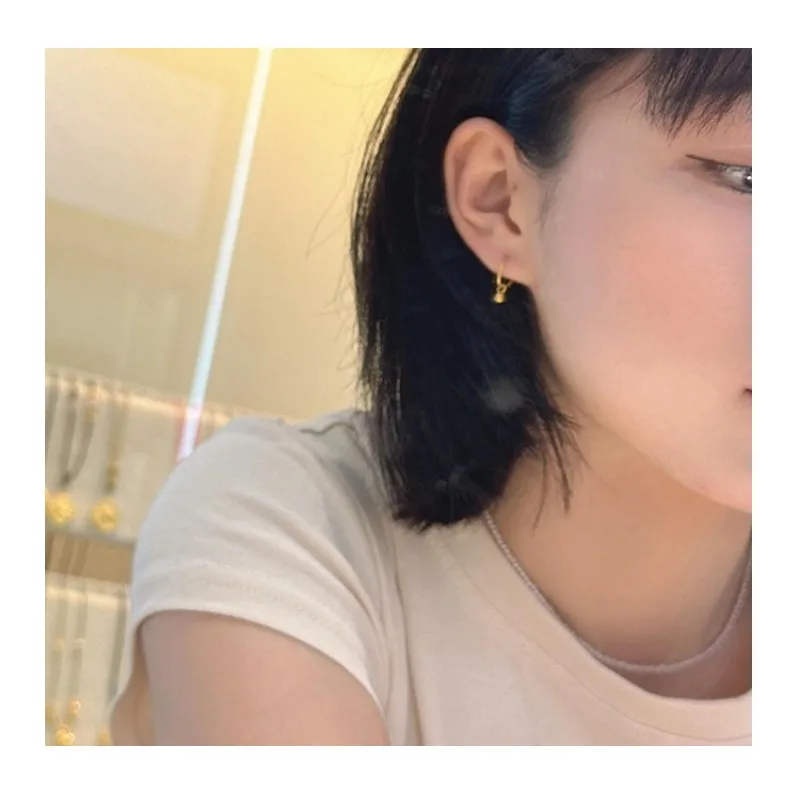 Daily Yellow-gold Burnt Blue Transfer Bead Stud Earrings Are Simple and Versatile, Exquisite and Small Fringed Small Slipping Ea
Daily Yellow-gold Burnt Blue Transfer Bead Stud Earrings Are Simple and Versatile, Exquisite and Small Fringed Small Slipping Ea