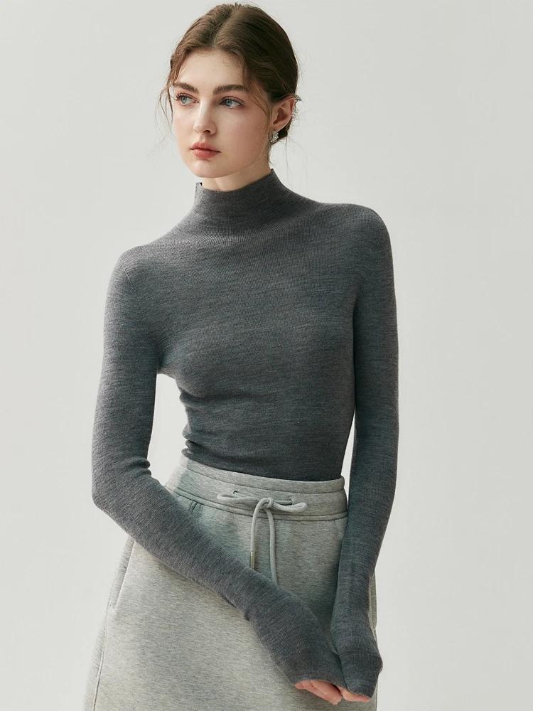 TLOML Autumn Winter Women's 100% Wool Sweater Turtleneck Pullover Slim Basic Cashmere Knitwear Soft Warm High Strecth Comfy Tops
TLOML Autumn Winter Women's 100% Wool Sweater Turtleneck Pullover Slim Basic Cashmere Knitwear Soft Warm High Strecth Comfy Tops