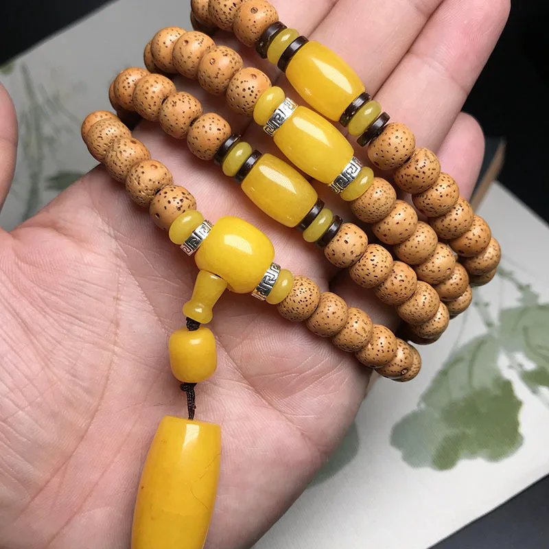 108 Beads Hainan Xingyue Bodhi Old Seeds Original Moonseed Buddhist Prayer Necklace Bracelet for Men and Women Gifts
108 Beads Hainan Xingyue Bodhi Old Seeds Original Moonseed Buddhist Prayer Necklace Bracelet for Men and Women Gifts