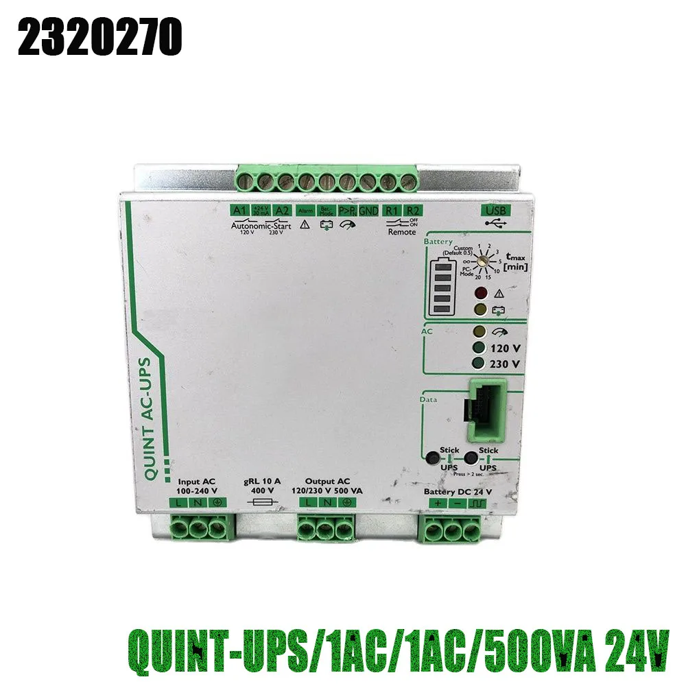 For Phoenix Power Module High Quality Fully Tested Fast Ship QUINT-UPS/1AC/1AC/500VA 24V 2320270
For Phoenix Power Module High Quality Fully Tested Fast Ship QUINT-UPS/1AC/1AC/500VA 24V 2320270
