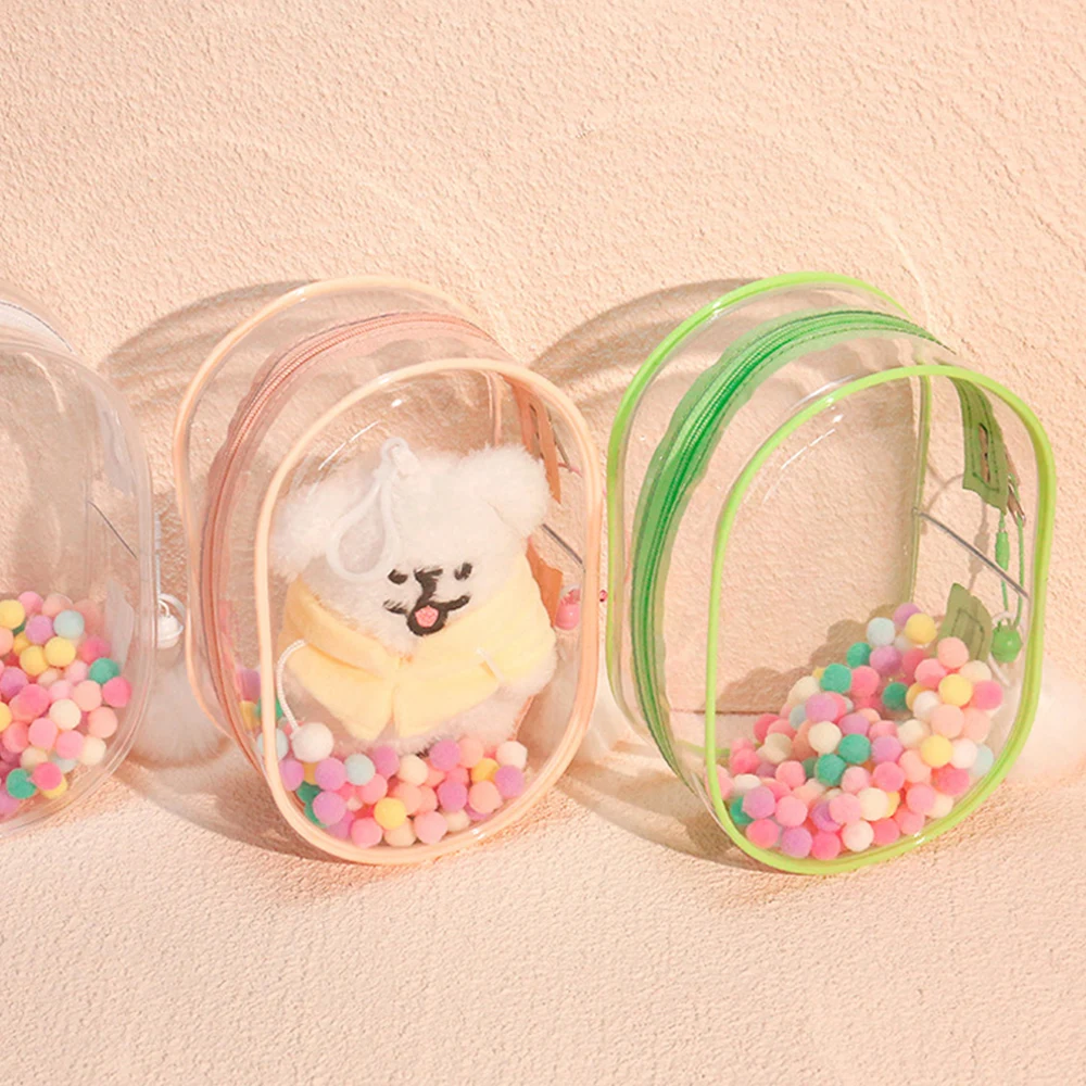 Plush Dolls Storage Pouch Transparent Doll Outgoing Display Bag Double Zippers Keychain Wallet Mystery Box Keychain Bag
Plush Dolls Storage Pouch Transparent Doll Outgoing Display Bag Double Zippers Keychain Wallet Mystery Box Keychain Bag