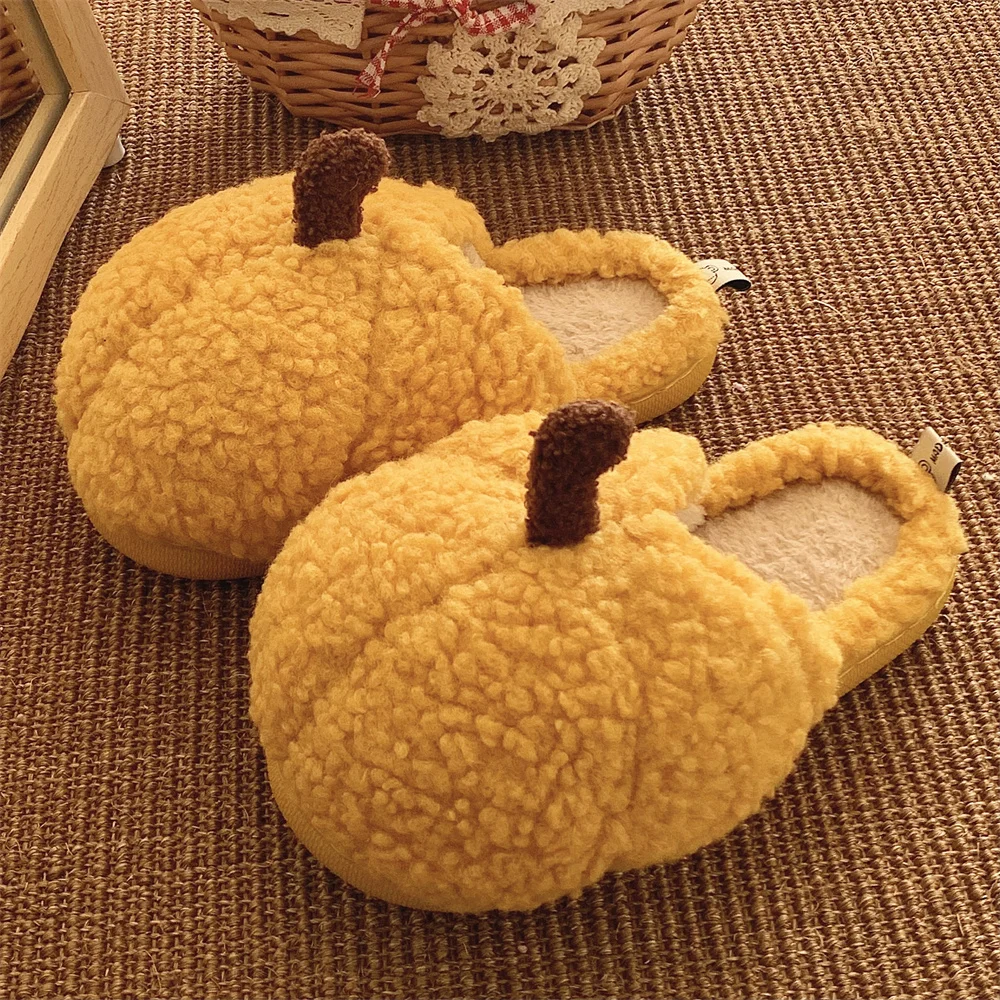 Cute Pumpkin Cotton Slippers For Men And Women In Winter Couples Non Slip Warm Plush Home Shoes Indoor Household Shoes
Cute Pumpkin Cotton Slippers For Men And Women In Winter Couples Non Slip Warm Plush Home Shoes Indoor Household Shoes