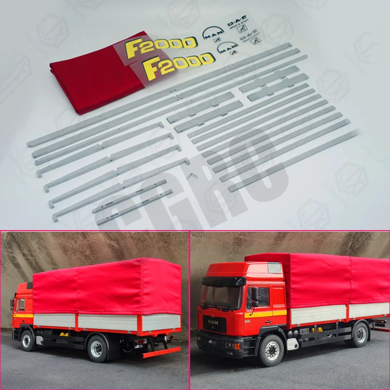 Simulation Tarpaulin All Aluminium Upgrade Kit for 1/14 Tamiya RC Truck Trailer Tipper MAN F2000 Car DIY Parts
Simulation Tarpaulin All Aluminium Upgrade Kit for 1/14 Tamiya RC Truck Trailer Tipper MAN F2000 Car DIY Parts