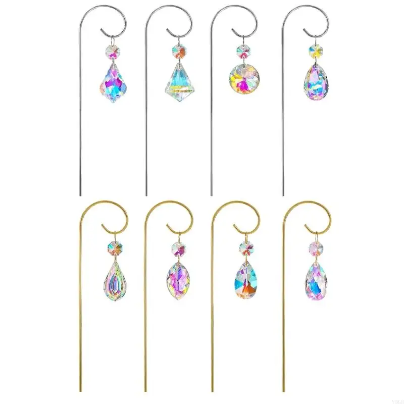 Pack Of 4 Crystal Elegant Sun Catchers For Indoor Plant With Reflective Glass And Rustproof Stainless Steel Hanging Y5GB
Pack Of 4 Crystal Elegant Sun Catchers For Indoor Plant With Reflective Glass And Rustproof Stainless Steel Hanging Y5GB