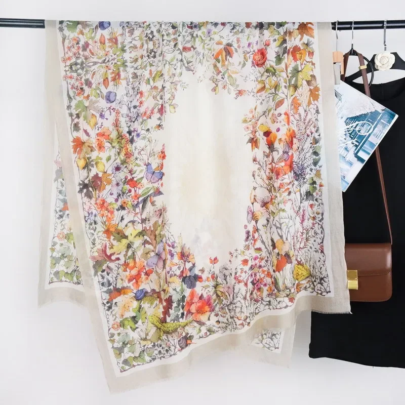 High-end Elegant Women Exquisite Sun Garden Print Quality Water Soluble Wool Handcrafted Fringe Soft Warm Long Scarf Shawl
High-end Elegant Women Exquisite Sun Garden Print Quality Water Soluble Wool Handcrafted Fringe Soft Warm Long Scarf Shawl