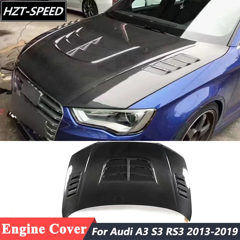 Real Carbon Fiber Engine Hood Bonnets Cover For Audi A3 S3 RS3 Sedan Hatchback 2013-2019 
Real Carbon Fiber Engine Hood Bonnets Cover For Audi A3 S3 RS3 Sedan Hatchback 2013-2019