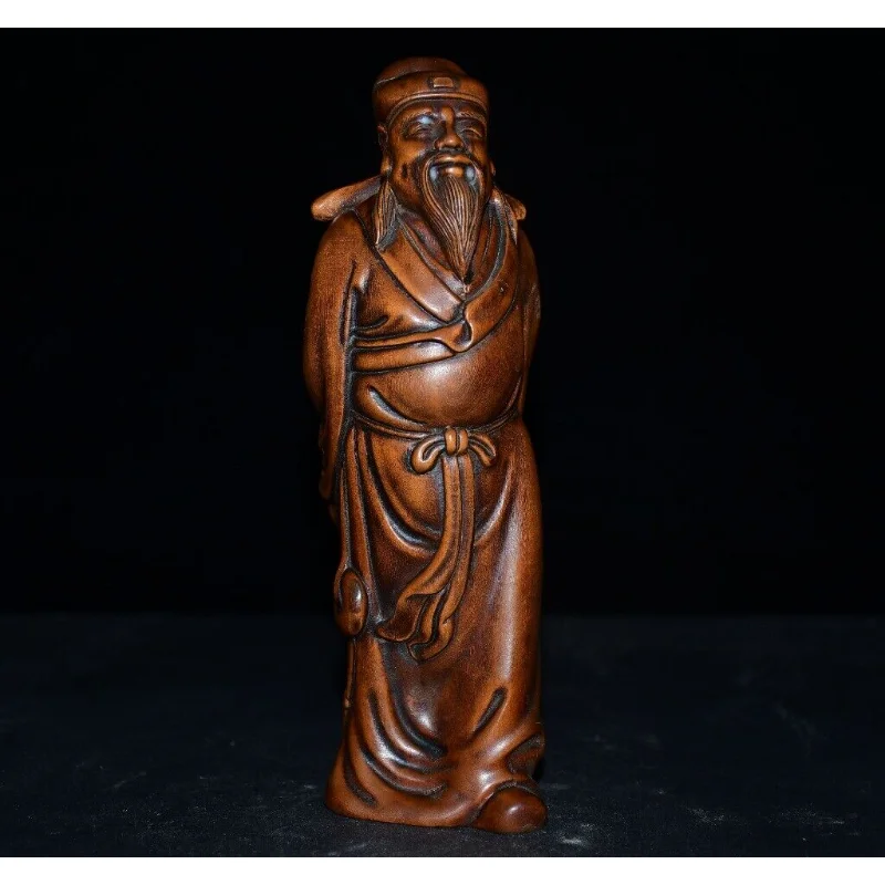 7.1" Collection Chinese Box-wood Carving Ancient Poet Libai Portrait Statue Craft Gift Decoration Home Decore
7.1" Collection Chinese Box-wood Carving Ancient Poet Libai Portrait Statue Craft Gift Decoration Home Decore
