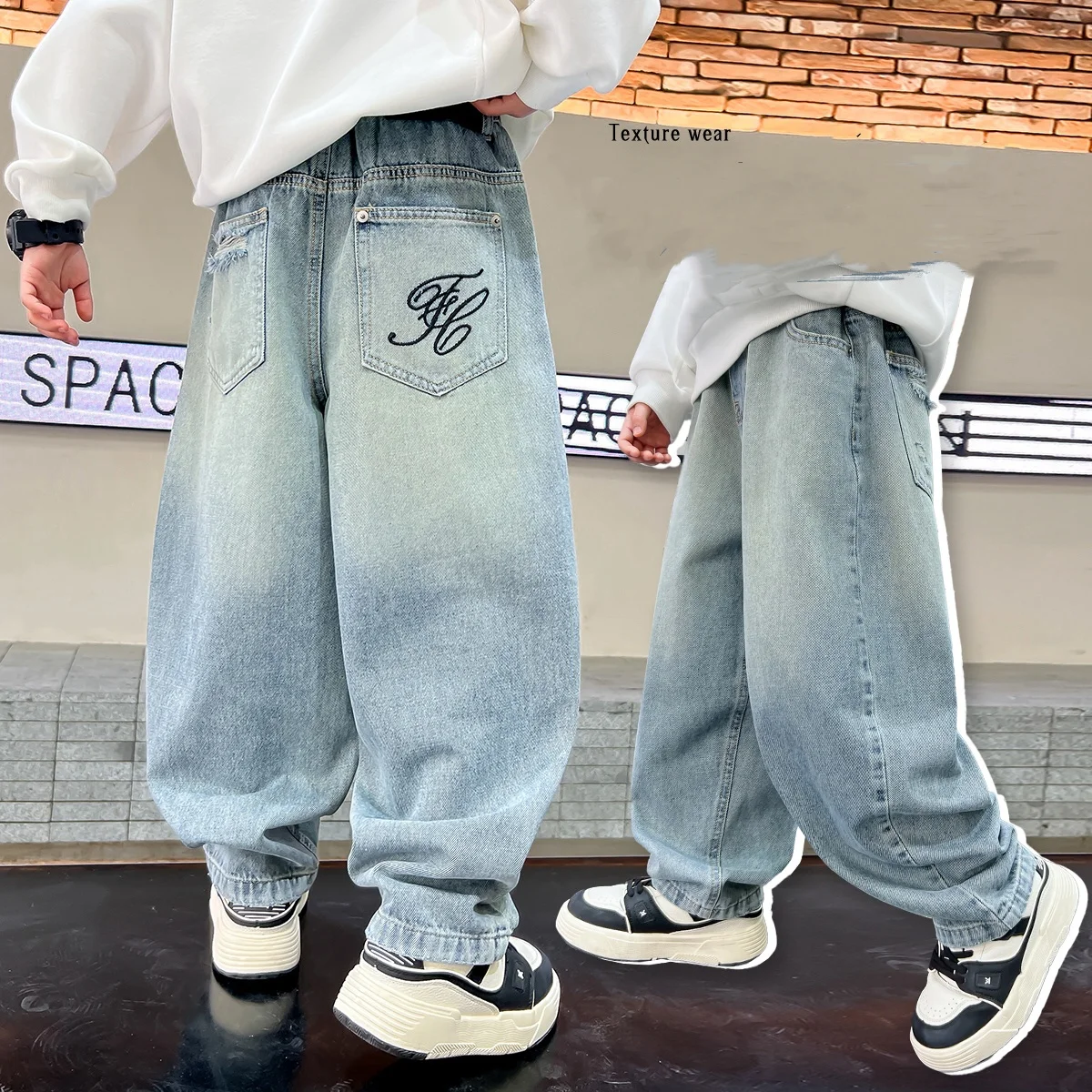 Baby Boy Jeans Ages 4-14Y Child Daily Pants Tween Boy Denim Student Loose Blue Long Trousers Toddler Autumn Pockets Design Jeans
Baby Boy Jeans Ages 4-14Y Child Daily Pants Tween Boy Denim Student Loose Blue Long Trousers Toddler Autumn Pockets Design Jeans