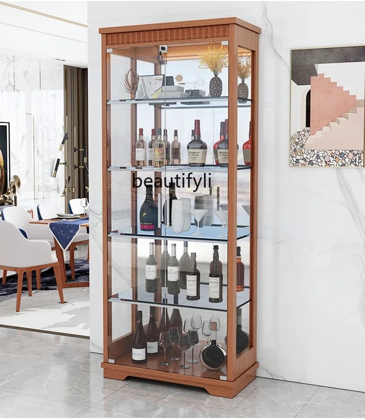 Solid Wood Glass Wine Cabinet Display Cabinet Living Room Wall Home Locker Chinese Wine CabinetA
Solid Wood Glass Wine Cabinet Display Cabinet Living Room Wall Home Locker Chinese Wine CabinetA