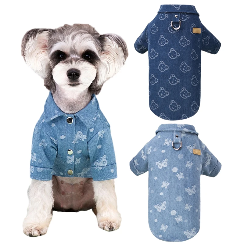 Winter Pet Denim Shirt for Small Medium Dogs Cats Jacket Puppy Clothes French Bulldog Chihuahua Poodle Costume Pet Supplies
Winter Pet Denim Shirt for Small Medium Dogs Cats Jacket Puppy Clothes French Bulldog Chihuahua Poodle Costume Pet Supplies