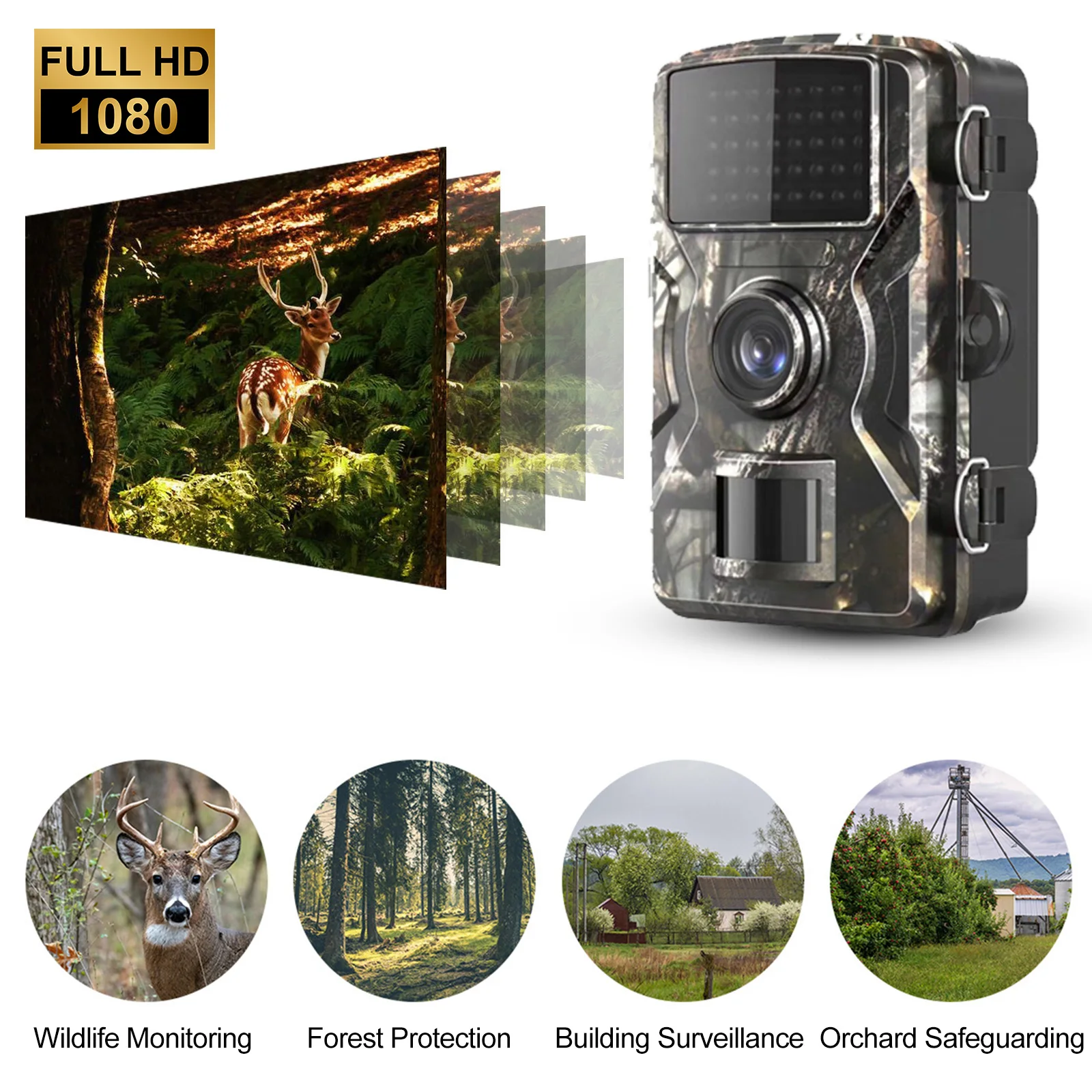 Outdoor Wildlife Camera 0.8s Trigger Motion Activated (Battery TF Card Not Included) Mini Hunting Camera for Wildlife Monitoring
Outdoor Wildlife Camera 0.8s Trigger Motion Activated (Battery TF Card Not Included) Mini Hunting Camera for Wildlife Monitoring