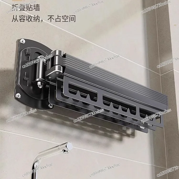 No Punching Folding Clothes Drying Rack Balcony Household Wall Hanging Invisible Shrinkage Clothes Drying Rod Telescopic Artifac 
No Punching Folding Clothes Drying Rack Balcony Household Wall Hanging Invisible Shrinkage Clothes Drying Rod Telescopic Artifac