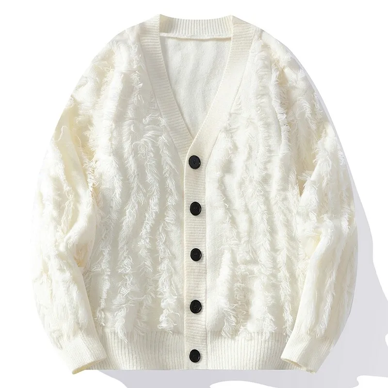 Spring Fashion V-Neck Cardigan Men Korean Style Knitted Sweatercoat Mens Autumn Vintage Loose Streetwear Knit Cardigan Outerwear
Spring Fashion V-Neck Cardigan Men Korean Style Knitted Sweatercoat Mens Autumn Vintage Loose Streetwear Knit Cardigan Outerwear