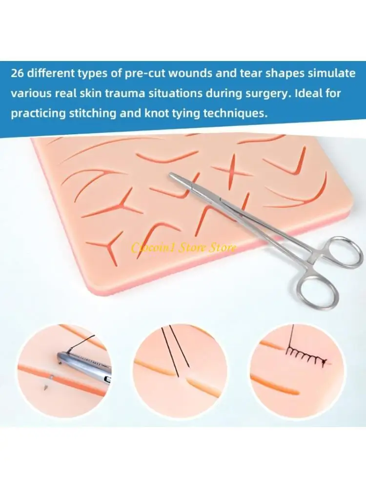 A3PC Surgical Suture Practice Skin Model Surgical Suture Training Model With 26 Wound
A3PC Surgical Suture Practice Skin Model Surgical Suture Training Model With 26 Wound