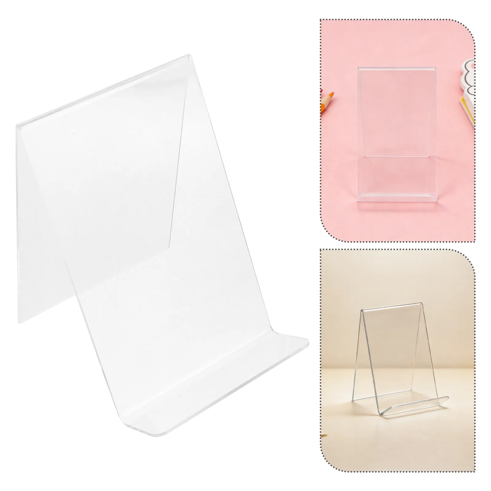 3Pcs Acrylic Book Stands Clear Easel Display Holders for Shelves Desk Office Comic Books Photo Artworks Cookbook Magazine
3Pcs Acrylic Book Stands Clear Easel Display Holders for Shelves Desk Office Comic Books Photo Artworks Cookbook Magazine