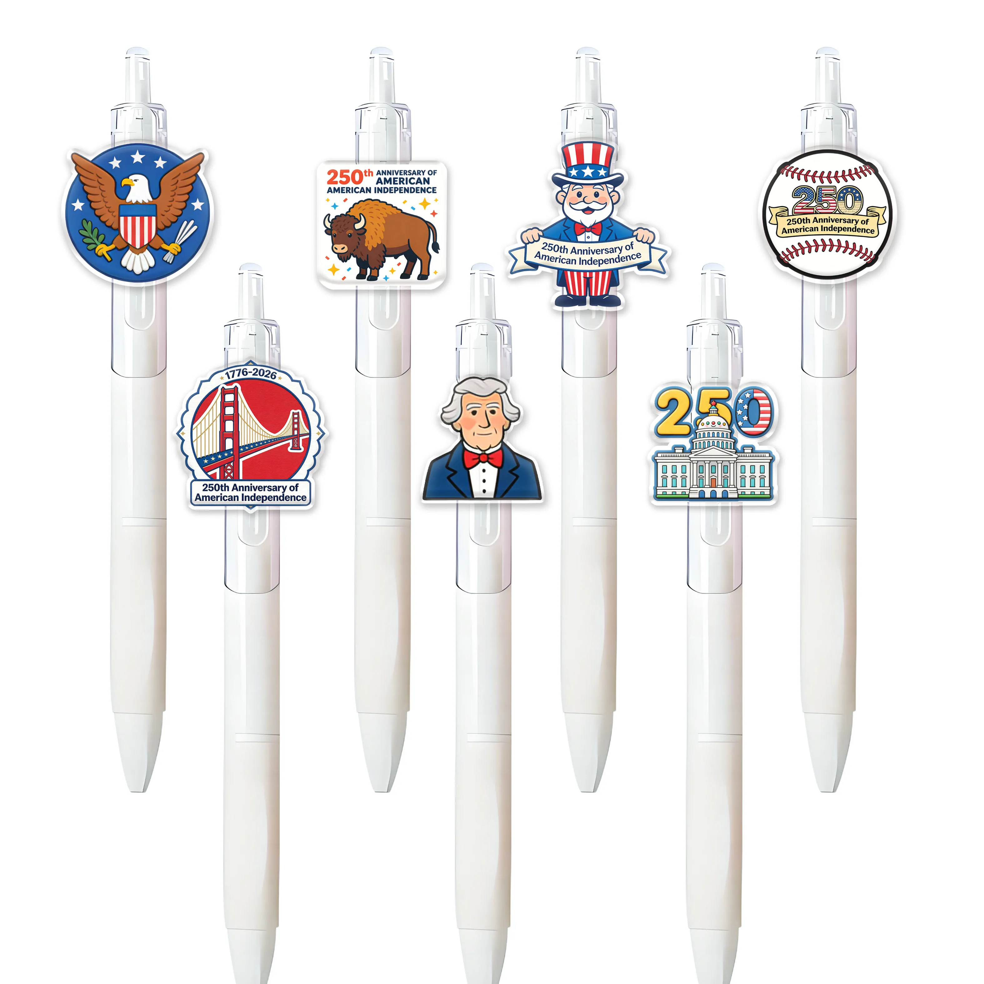 Набор из 9/13 креативных шариковых ручек к 250-летию Декларации независимости, памятные ручки посвящены американской истории.
Набор из 9/13 креативных шариковых ручек к 250-летию Декларации независимости, памятные ручки посвящены американской истории.