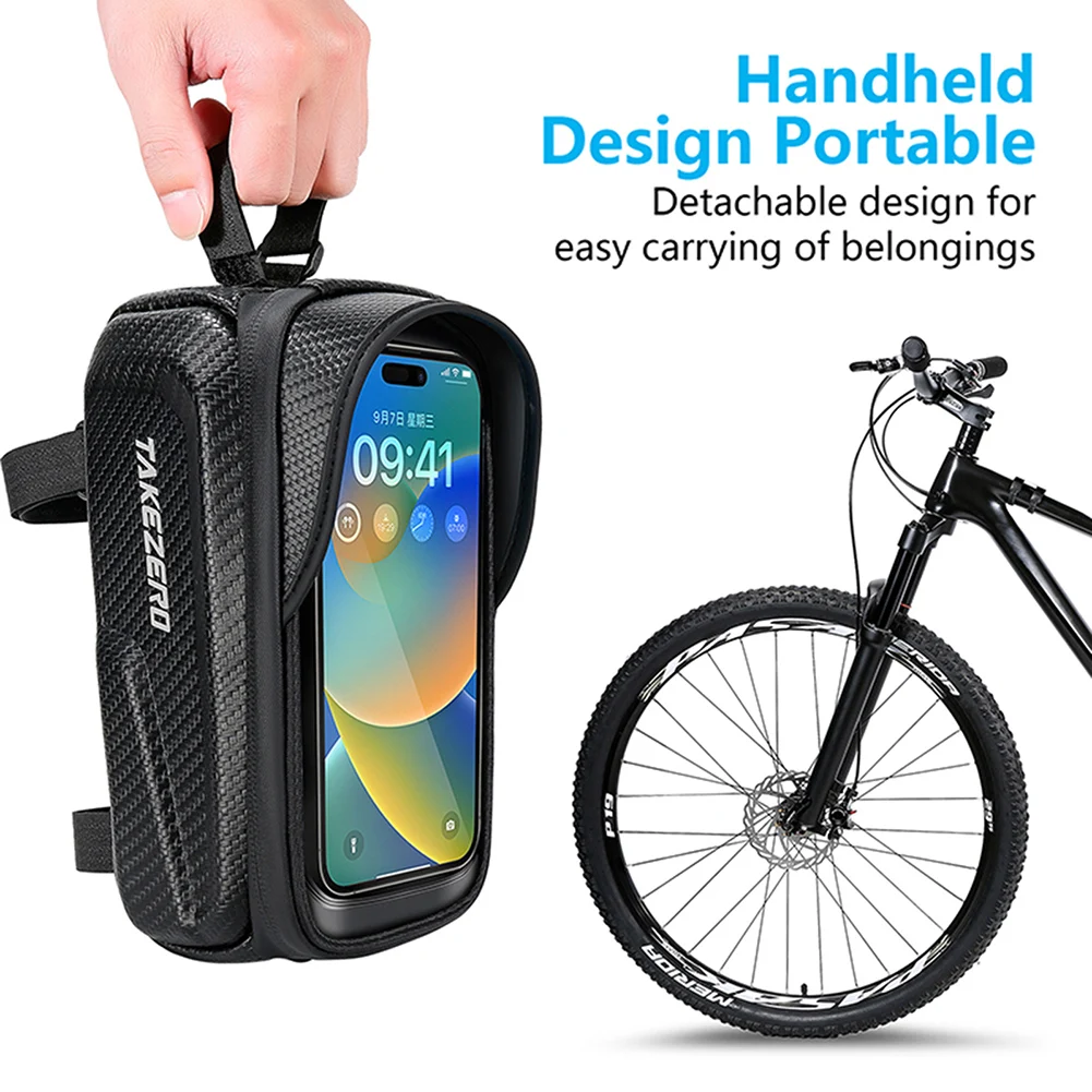 1L Bicycle Frame Top Tube Bag Waterproof Hard Shell Bicycle Front Frame Bag Carrier Pack Reflective Pattern Cycling Accessories
1L Bicycle Frame Top Tube Bag Waterproof Hard Shell Bicycle Front Frame Bag Carrier Pack Reflective Pattern Cycling Accessories