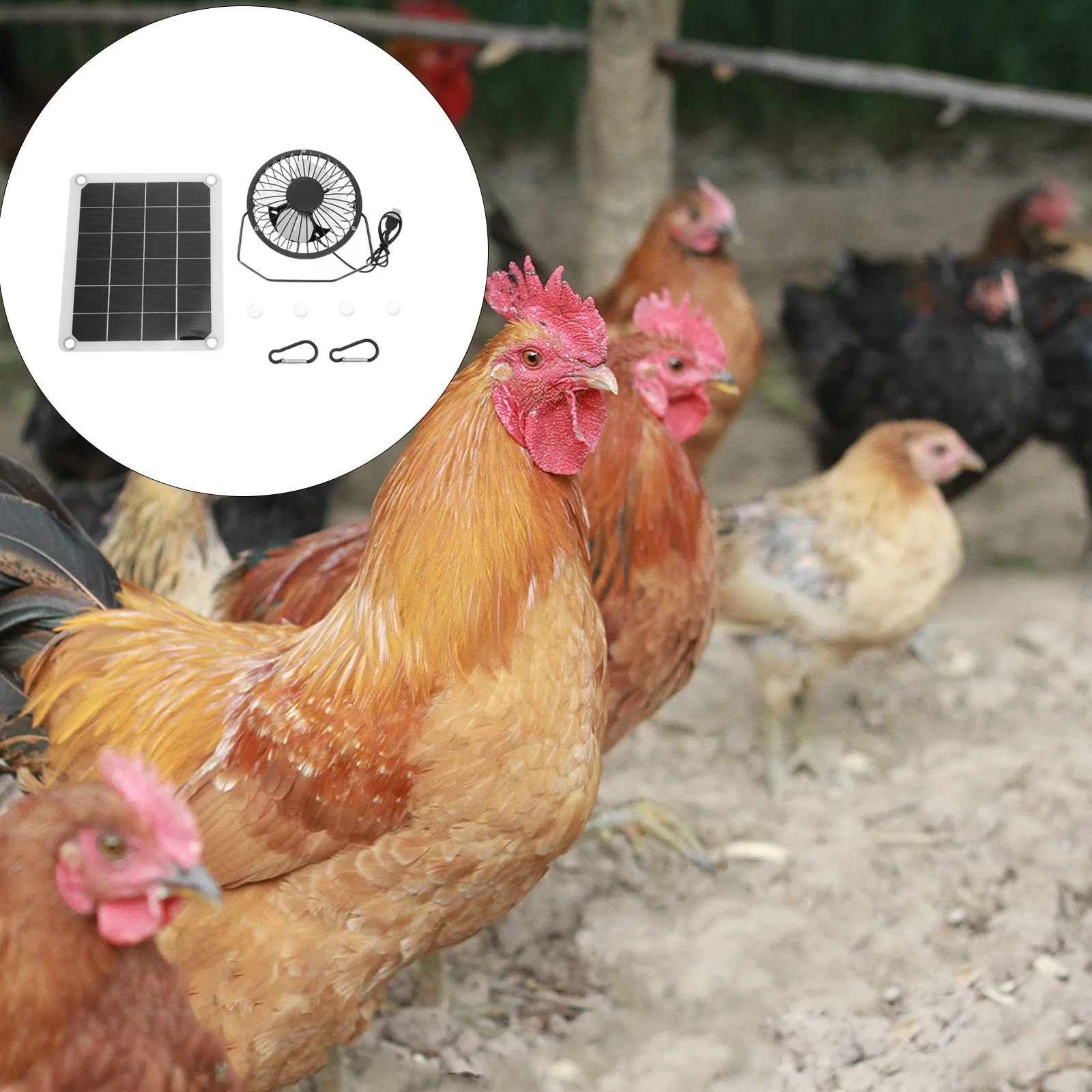 1Set Solar Panel Fan Solar Powered Cooling Fan for Pet Chicken Coop Greenhouse Rv Lightweight Portable Ventilation System
1Set Solar Panel Fan Solar Powered Cooling Fan for Pet Chicken Coop Greenhouse Rv Lightweight Portable Ventilation System