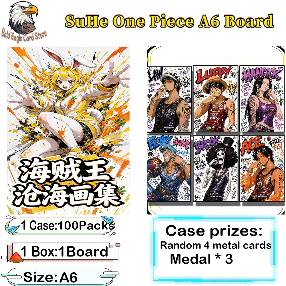 Wholesale New SuHe Club One Piece Cards 100Packs A6 Size Boards Casenime Character Multi-Scene Toy Gift
Wholesale New SuHe Club One Piece Cards 100Packs A6 Size Boards Casenime Character Multi-Scene Toy Gift