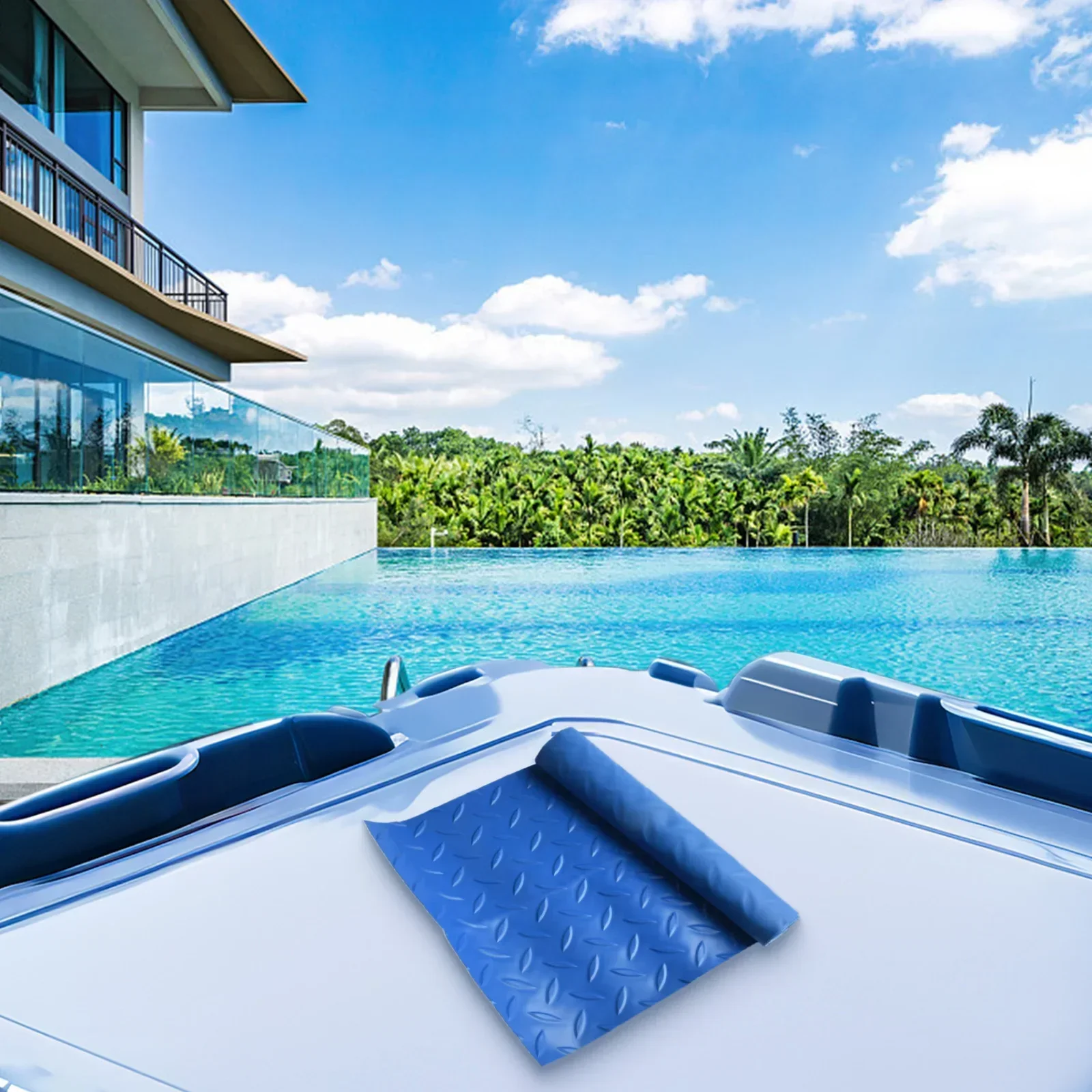 1pc Swimming Pool Ladder Mats Large Swimming Pool Ladder Mat Protective Non-Slip Pool Step Pad With Texture Garden Tools
1pc Swimming Pool Ladder Mats Large Swimming Pool Ladder Mat Protective Non-Slip Pool Step Pad With Texture Garden Tools