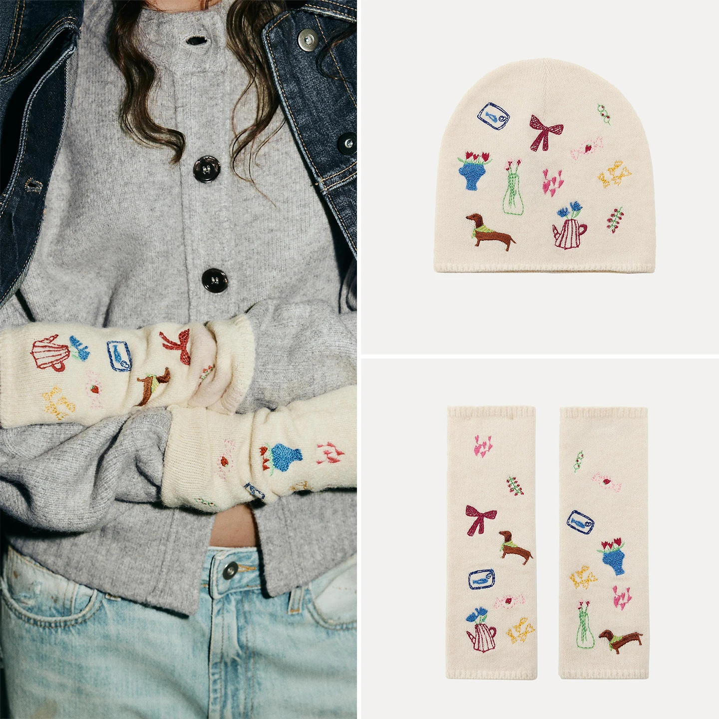 Цветная кровавая контрастная вышитая вязаная шапка, шарф, варежки, перчатки для женщин, весенне-осенний сезон, аксессуары Faion
Цветная кровавая контрастная вышитая вязаная шапка, шарф, варежки, перчатки для женщин, весенне-осенний сезон, аксессуары Faion