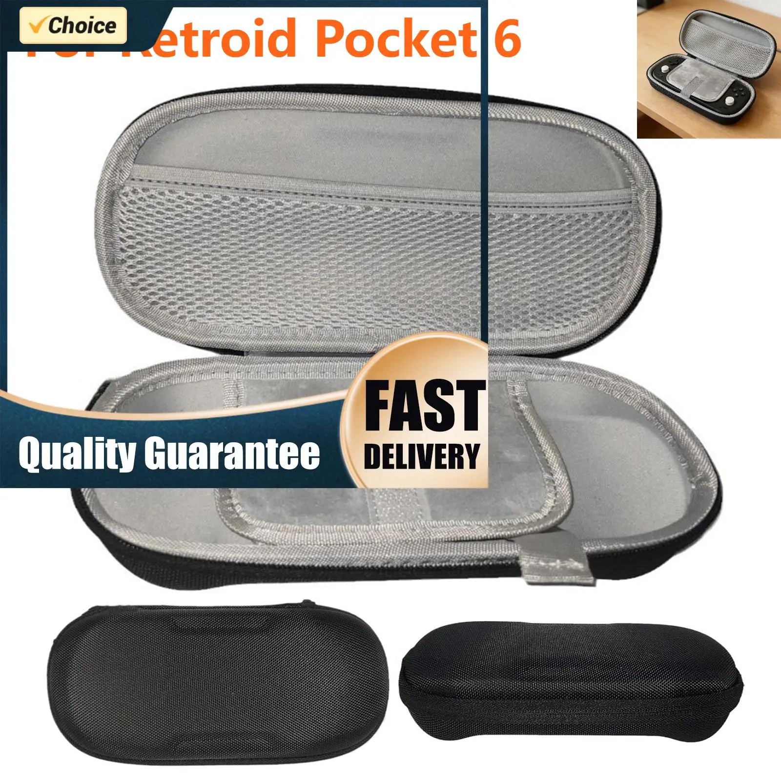 For Retroid Pocket 6 Game Console Carrying Case with Mesh Bag For RP6 Storage Bag Handheld Protective Box Gaming Accessories
For Retroid Pocket 6 Game Console Carrying Case with Mesh Bag For RP6 Storage Bag Handheld Protective Box Gaming Accessories