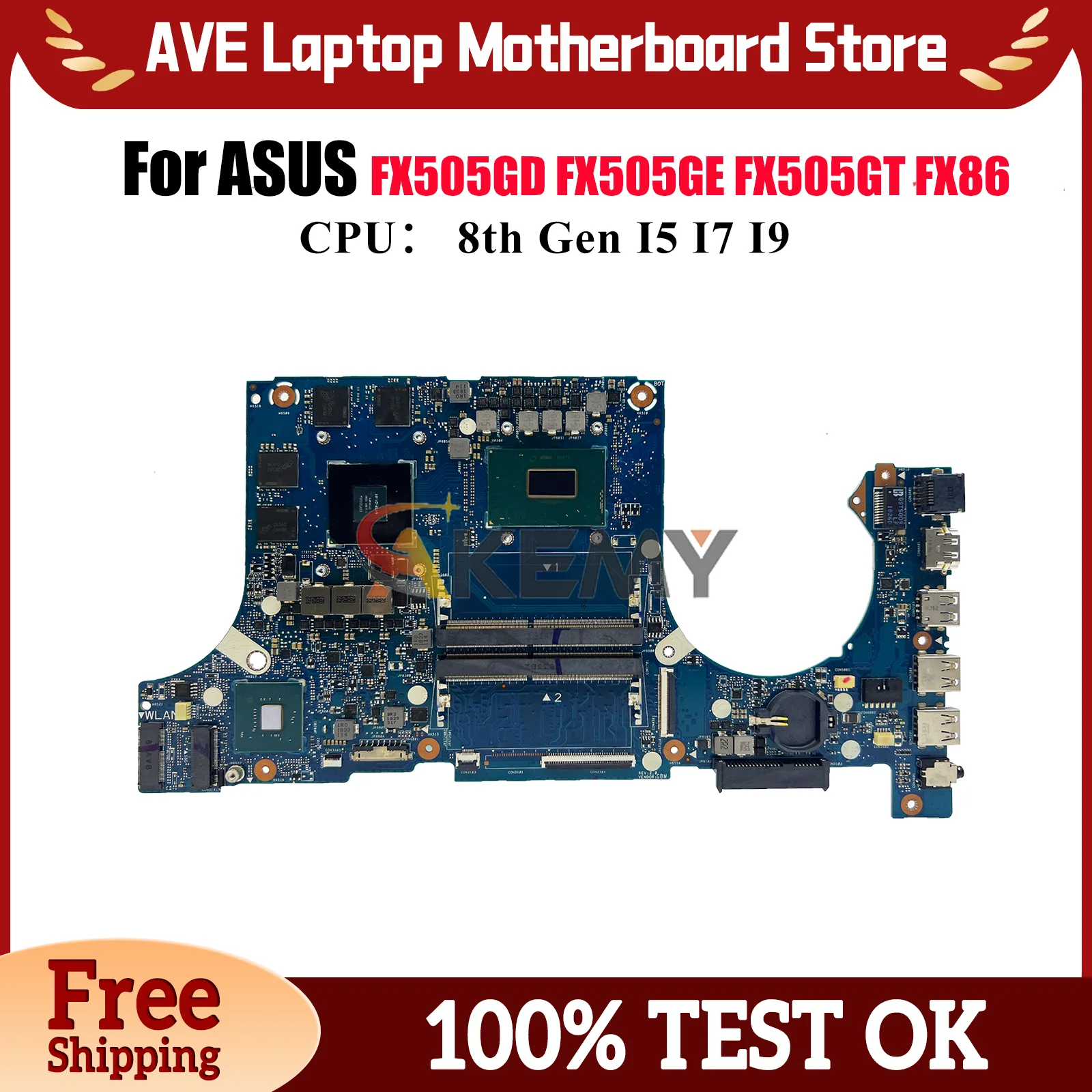 FX505GD Laptop Motherboard For ASUS TUF Gaming FX86FD FX505GE FX86FE FX505 FX505GT FX505GD Notebook Mainboard With I5 I7 I9 CPU
FX505GD Laptop Motherboard For ASUS TUF Gaming FX86FD FX505GE FX86FE FX505 FX505GT FX505GD Notebook Mainboard With I5 I7 I9 CPU