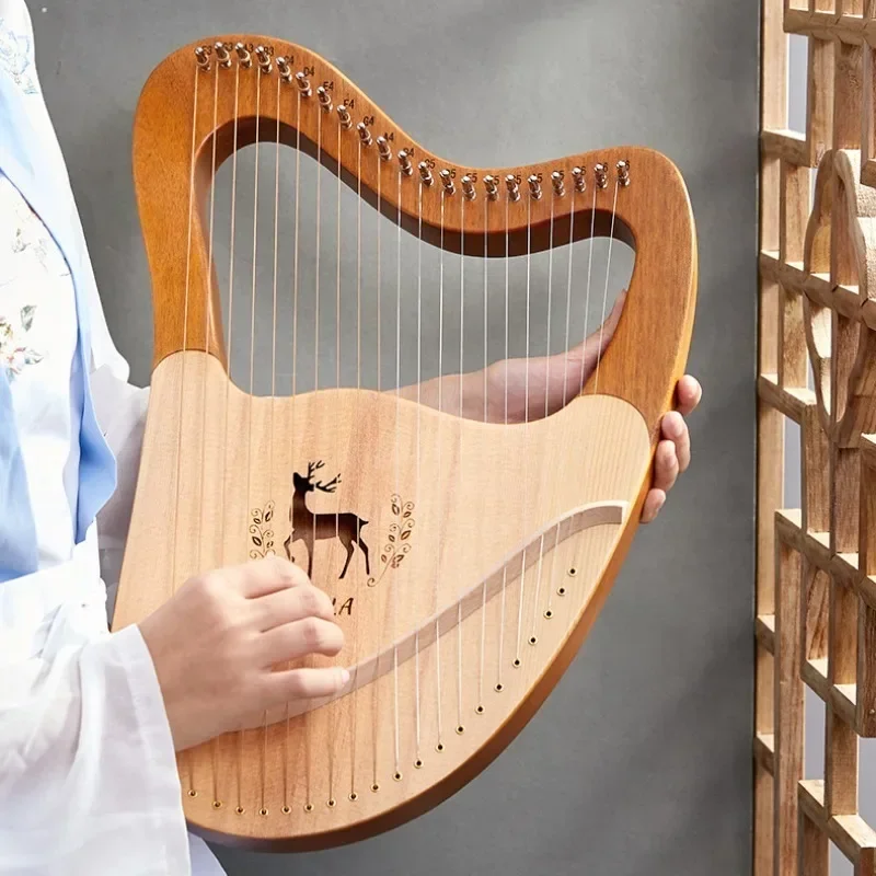 Wooden 21 String Harp 27 String Sound Therapy Professional Portable Lyar Meditation Harp Beginner Practice Musical Instruments
Wooden 21 String Harp 27 String Sound Therapy Professional Portable Lyar Meditation Harp Beginner Practice Musical Instruments