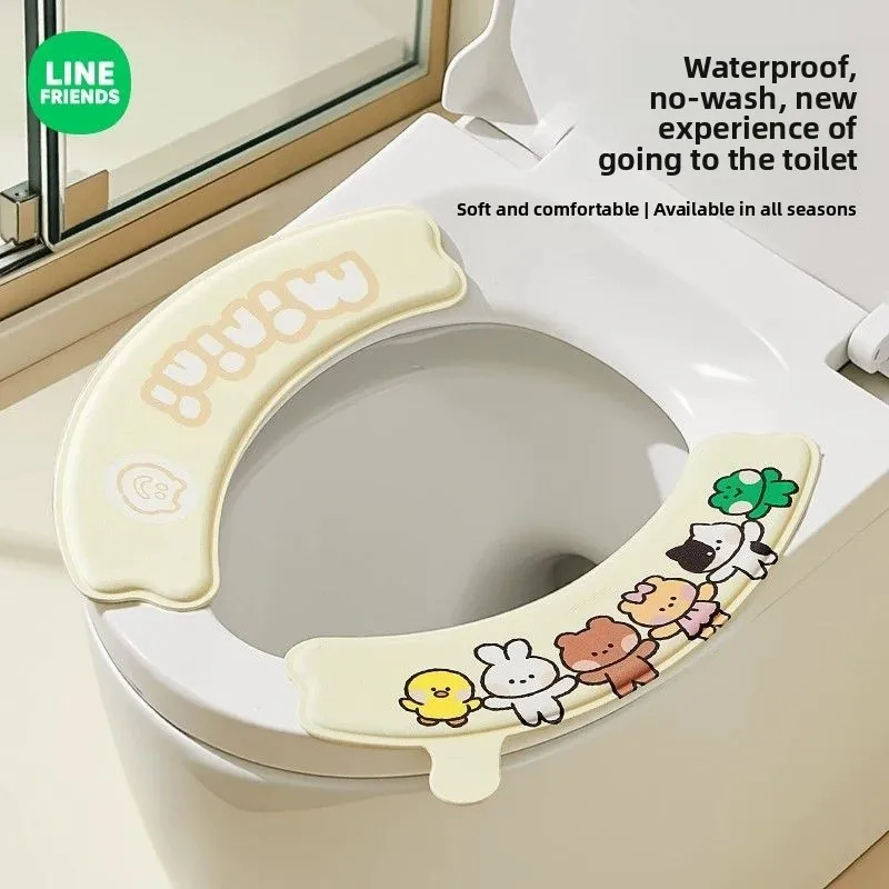 Накладка на сиденье унитаза LINE FRIENDS Brown Cony Sally, водонепроницаемая, моющаяся, мягкая, многоразовая, для ванной комнаты
Накладка на сиденье унитаза LINE FRIENDS Brown Cony Sally, водонепроницаемая, моющаяся, мягкая, многоразовая, для ванной комнаты