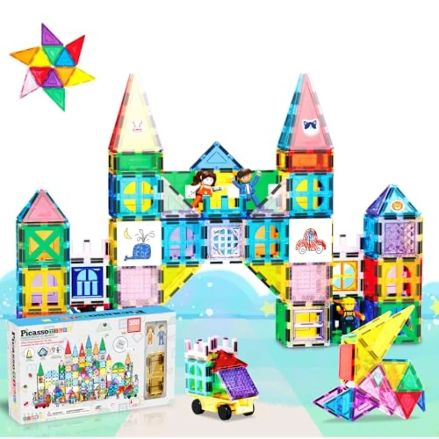 Mega Magnetic Building Block Set Magnet Tile Construction Blocks Base, Character Figures, Markers, Whiteboard, 110+ Page Ideabo
Mega Magnetic Building Block Set Magnet Tile Construction Blocks Base, Character Figures, Markers, Whiteboard, 110+ Page Ideabo