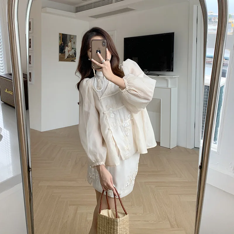 Cheongsam Long Sleeve Dress Women Solid Elegant Princess Ruffles Ins Femme Basic Design Mini Popular Spring Hot Sale Ulzzang
Cheongsam Long Sleeve Dress Women Solid Elegant Princess Ruffles Ins Femme Basic Design Mini Popular Spring Hot Sale Ulzzang