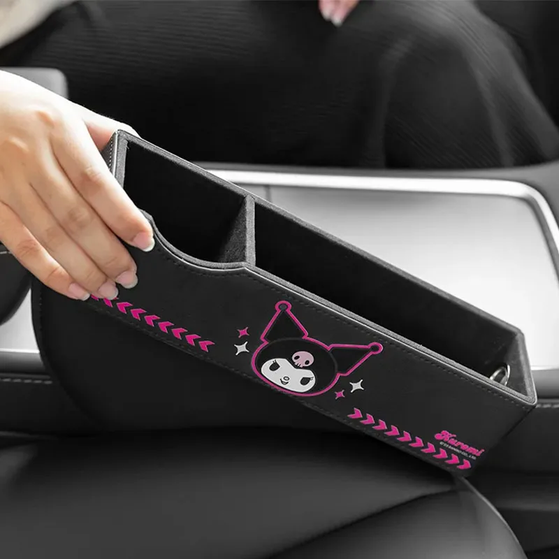 Cartoon Sanrio Kuromi Car Storage Box Kawaii Anime Car Accessories Decoration Right Seat Gap Portable Storage Box Christmas Gift
Cartoon Sanrio Kuromi Car Storage Box Kawaii Anime Car Accessories Decoration Right Seat Gap Portable Storage Box Christmas Gift