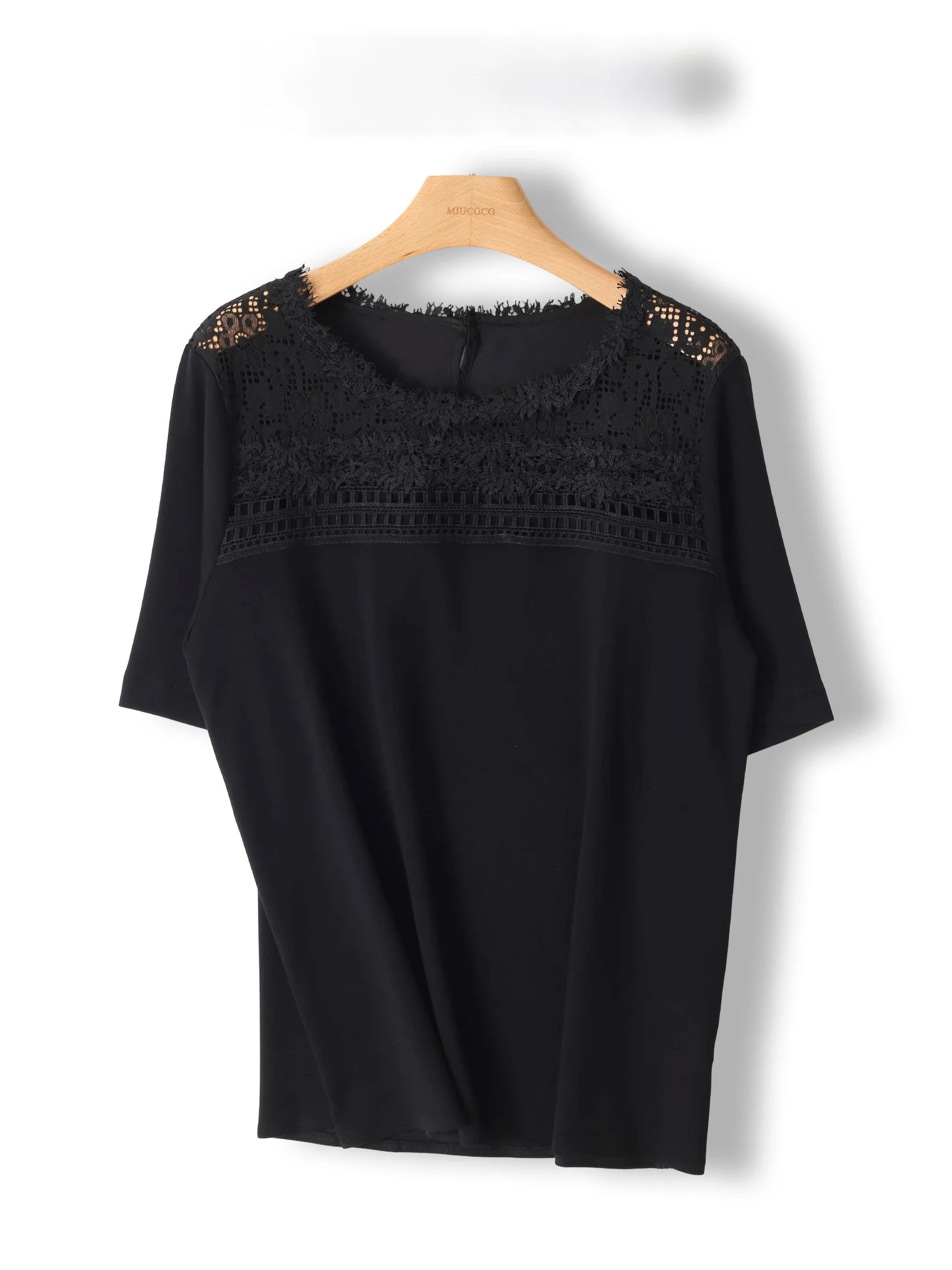 Heavy Embroidery Cotton T-Shirt Women's Loose round Neck Short Sleeve Summer Top Lace Trim Casual Style Embroidered Flower
Heavy Embroidery Cotton T-Shirt Women's Loose round Neck Short Sleeve Summer Top Lace Trim Casual Style Embroidered Flower