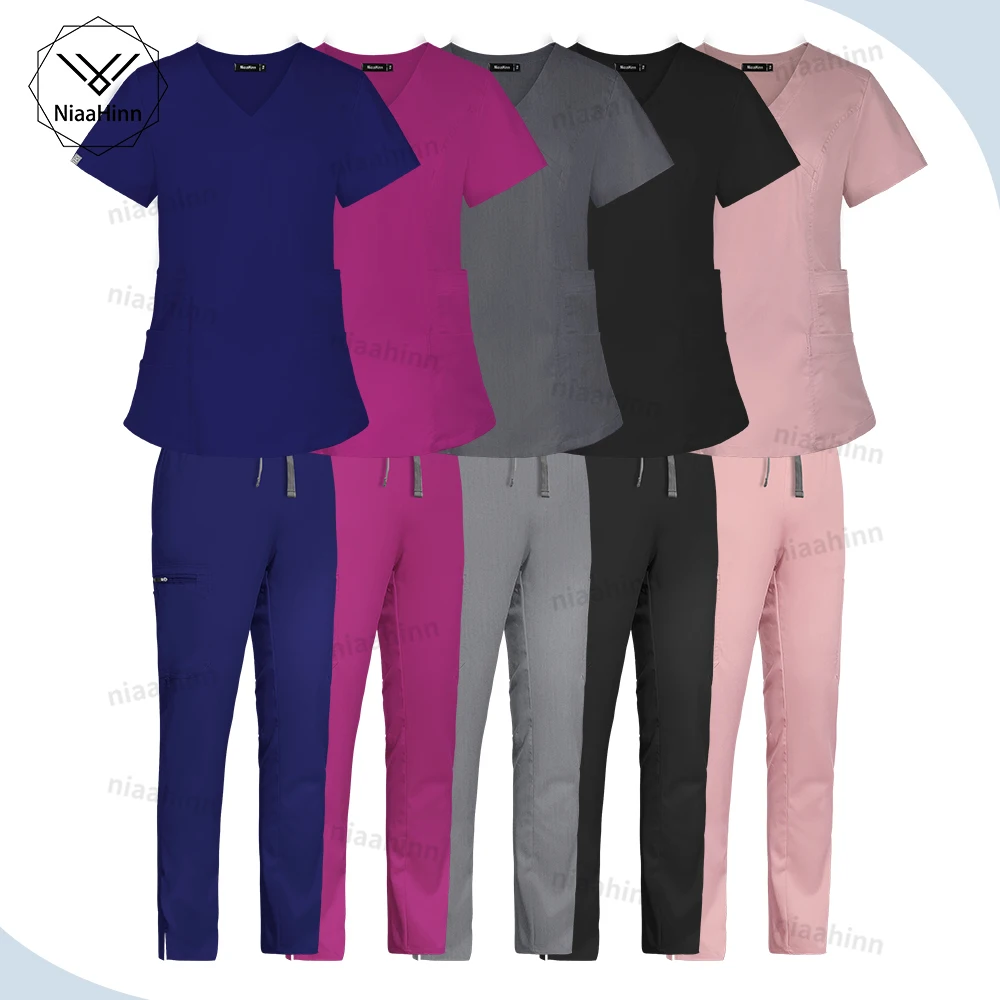 Medical Nursing Scrub Cleaning Dustproof Clothing Women High Quality Short Sleeved Top+pants Suit Hospital Doctor Nurse Workwear
Medical Nursing Scrub Cleaning Dustproof Clothing Women High Quality Short Sleeved Top+pants Suit Hospital Doctor Nurse Workwear