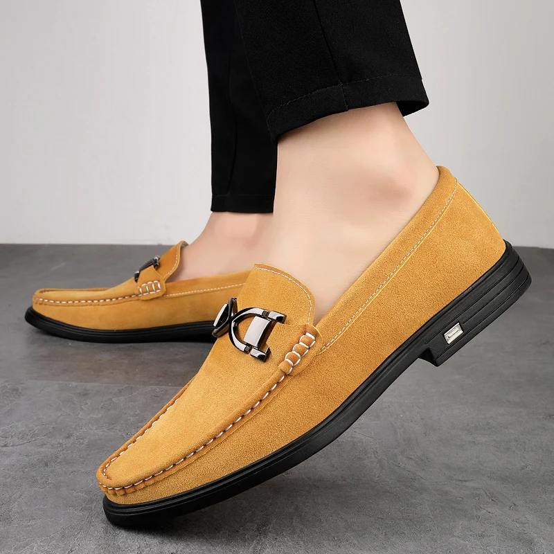 Men's Summer Genuine Leather Loafers Soft Sole Breathable Slip On Casual Driving Shoes Trendy Non‑slip Daily Footwear
Men's Summer Genuine Leather Loafers Soft Sole Breathable Slip On Casual Driving Shoes Trendy Non‑slip Daily Footwear