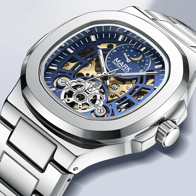 Tourbillon Skeleton Luxury Business Automatic Watch Man Square Waterproof Moon Phase reloj
Tourbillon Skeleton Luxury Business Automatic Watch Man Square Waterproof Moon Phase reloj
