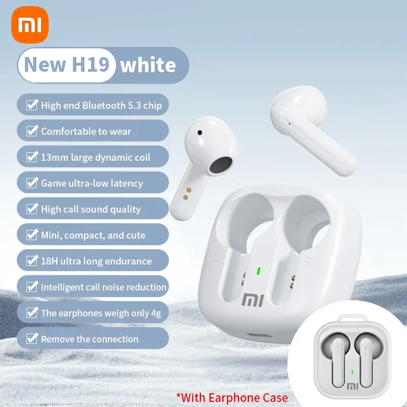 XIAOMI MIJIA Wireless earbuds Headphones Mini Lightweight Sport InEar Headset For Android iOS With Protective Case
XIAOMI MIJIA Wireless earbuds Headphones Mini Lightweight Sport InEar Headset For Android iOS With Protective Case
