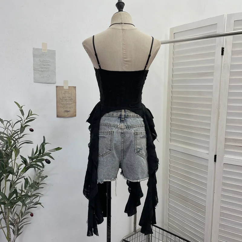 Summer Short Sleeveless Women's Tank Top Strapless Draped Waste Land Style Knitted Thin Fabric Summer Fashion Belly Baring Top
Summer Short Sleeveless Women's Tank Top Strapless Draped Waste Land Style Knitted Thin Fabric Summer Fashion Belly Baring Top