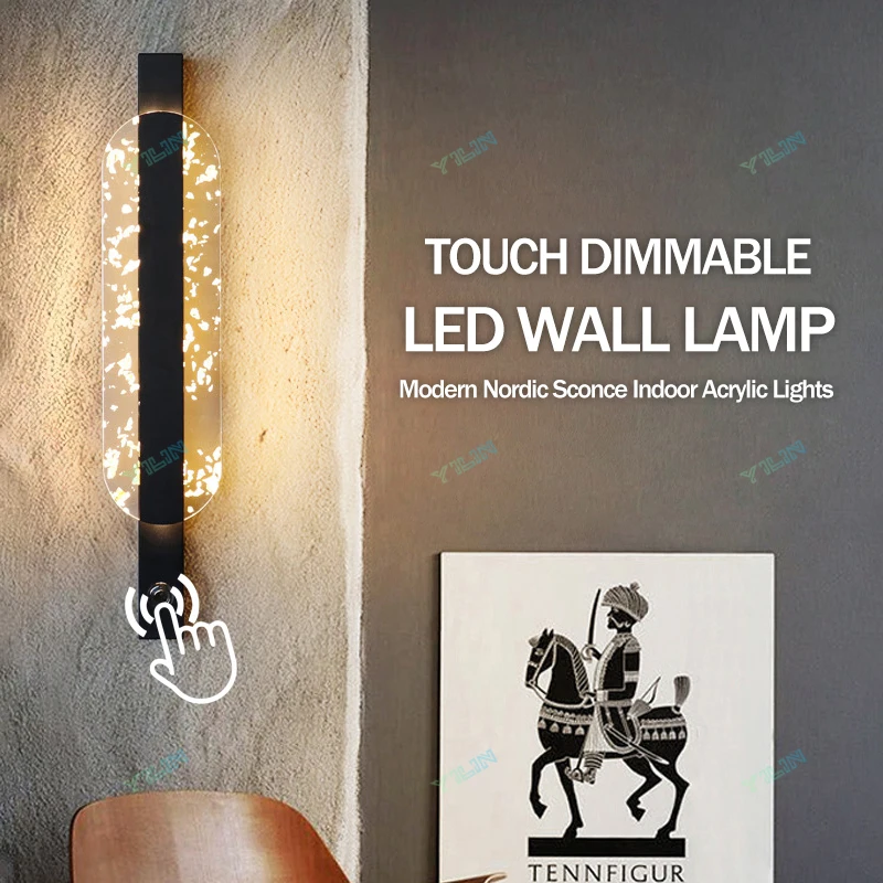 Touch Dim Acrylic Wall Lamp Original Design Luxurious LED Indoor Wall Light 7W Nordic Sconce Lamp Bedside Light For Indoor Decor
Touch Dim Acrylic Wall Lamp Original Design Luxurious LED Indoor Wall Light 7W Nordic Sconce Lamp Bedside Light For Indoor Decor