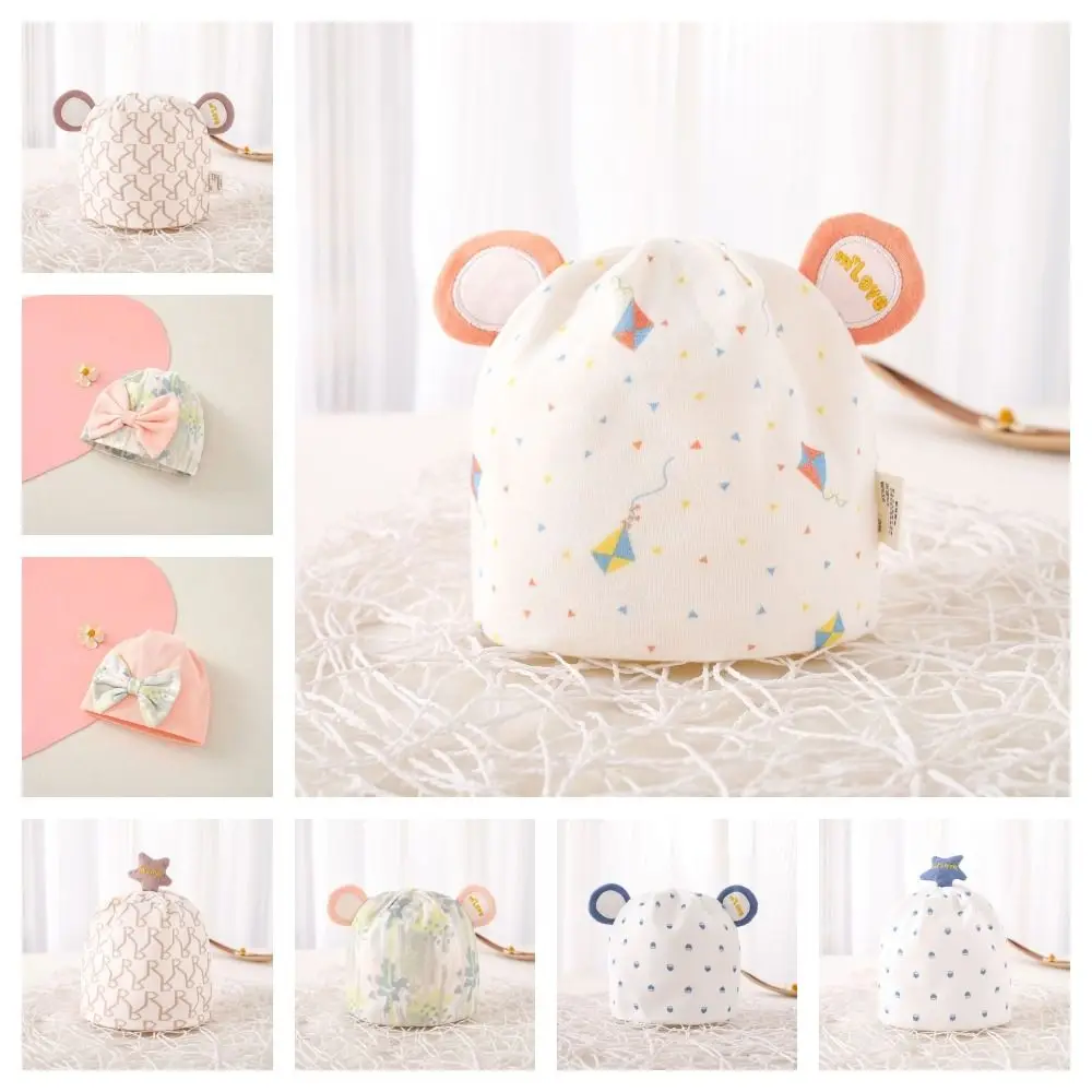 Warm Print Boneless Muslin Hats 0-3 Months Cartoon Bear Newborn Hats Elastic Cotton Infants Beanie Cap Protection
Warm Print Boneless Muslin Hats 0-3 Months Cartoon Bear Newborn Hats Elastic Cotton Infants Beanie Cap Protection