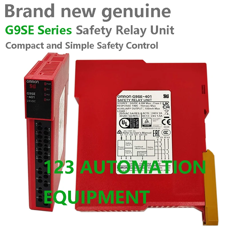 Аутентичные новые реле безопасности Omron G9SE-201 G9SE-401, 24 В постоянного тока, компактное и простое управление безопасностью
Аутентичные новые реле безопасности Omron G9SE-201 G9SE-401, 24 В постоянного тока, компактное и простое управление безопасностью
