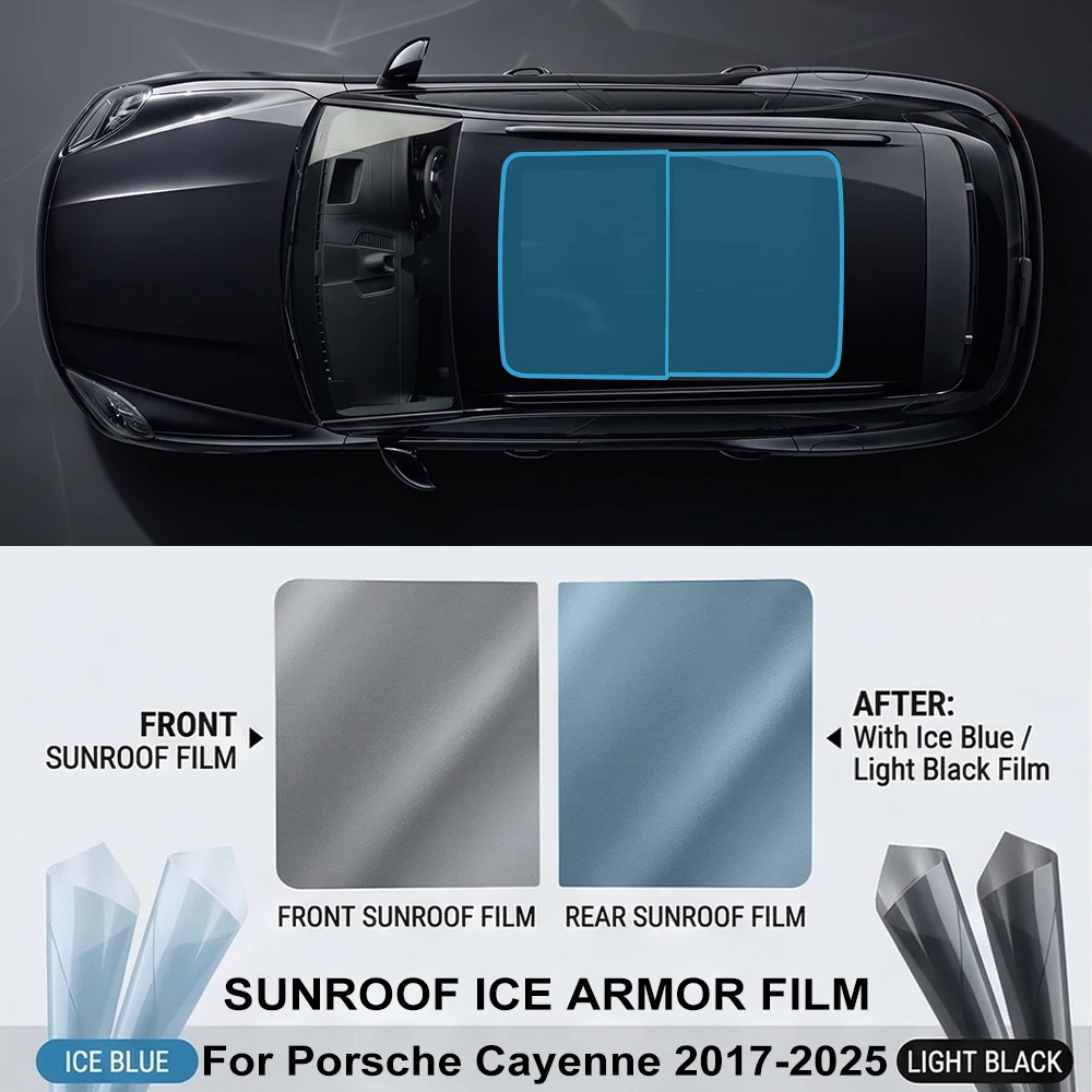 7.5mil TPU PPF Car Sunroof Skylight Film For Porsche Cayenne 2017-2025 Heat Insulation Anti-UV Anti-Scratch Protective Cover
7.5mil TPU PPF Car Sunroof Skylight Film For Porsche Cayenne 2017-2025 Heat Insulation Anti-UV Anti-Scratch Protective Cover