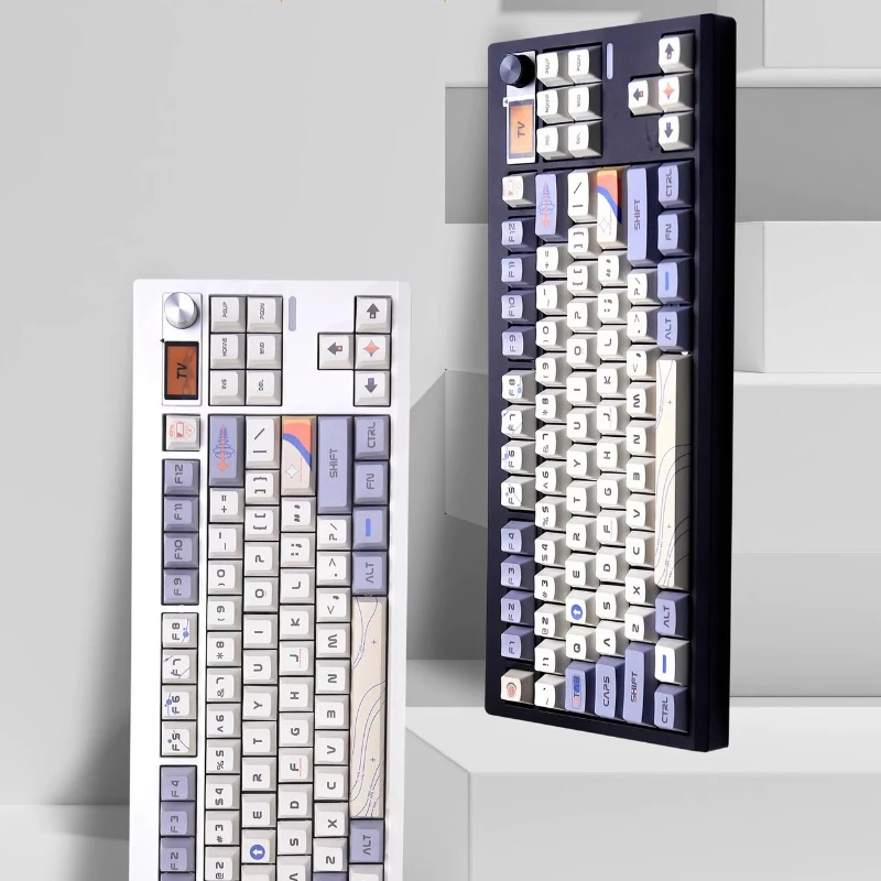 GMK87 Mechanical Keyboard Kit The Third Mock Examination VIA Keyboard Custom Knob GASKET Structure Equipped with A Small Screen 
GMK87 Mechanical Keyboard Kit The Third Mock Examination VIA Keyboard Custom Knob GASKET Structure Equipped with A Small Screen