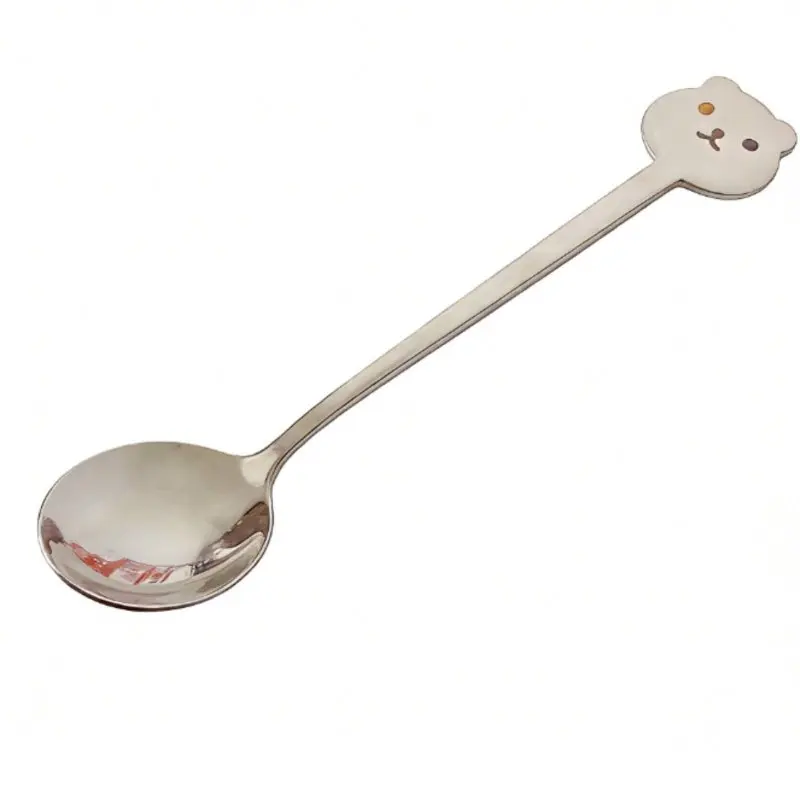 Cartoon Teddy & Hare Long Handle Spoon, 304 Stainless Steel, Thickened, Cute Kids Tableware
Cartoon Teddy & Hare Long Handle Spoon, 304 Stainless Steel, Thickened, Cute Kids Tableware