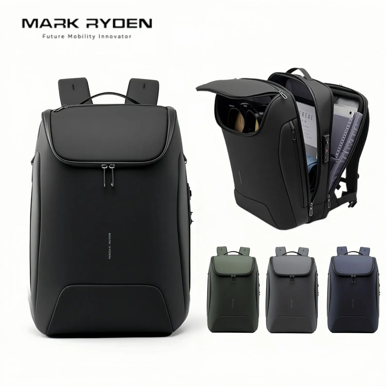 MARK RYDEN 31L Business Backpack USB Charging Port Water Resistant Anti-Loss Device 16 Inch Laptop Backpack Travel Bag
MARK RYDEN 31L Business Backpack USB Charging Port Water Resistant Anti-Loss Device 16 Inch Laptop Backpack Travel Bag
