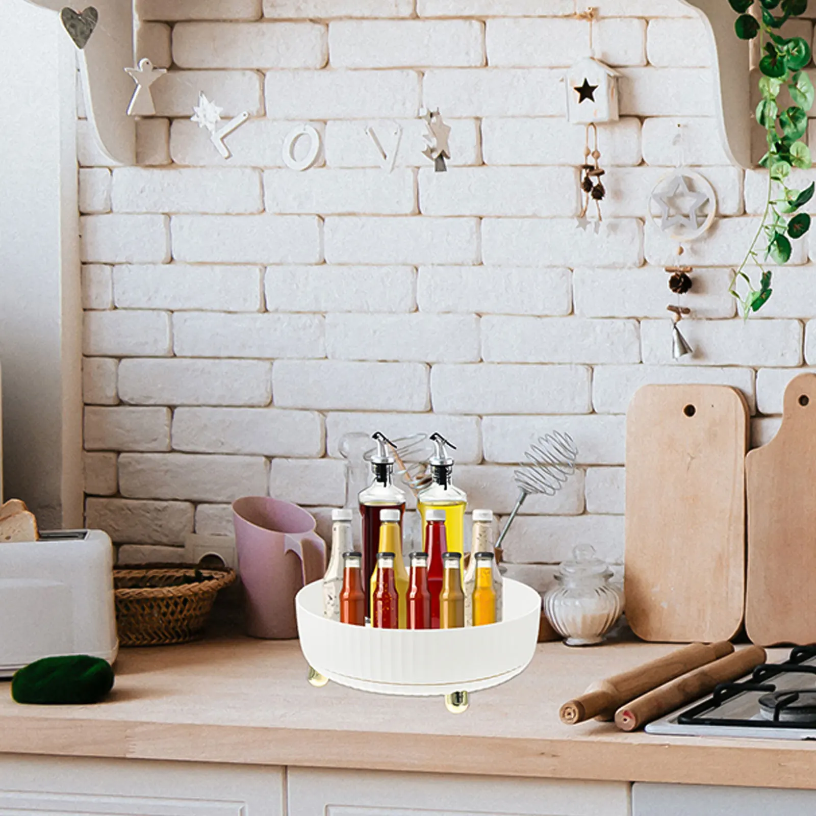 Rotating Shelf Spice Organizer Rack Turntable Kitchen Storage Pp Bottle Holder Large Capacity Sundries Tray Portable Safe Fast
Rotating Shelf Spice Organizer Rack Turntable Kitchen Storage Pp Bottle Holder Large Capacity Sundries Tray Portable Safe Fast