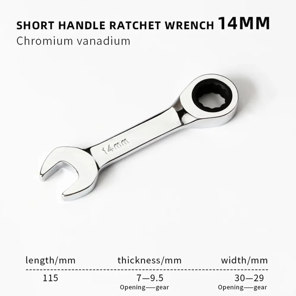 For Tight Spaces Ratcheting Wrench Flex-Head Tool Versatile Hand Tool Set Tool Part 6mm-19mm 72-tooth Mechanism
For Tight Spaces Ratcheting Wrench Flex-Head Tool Versatile Hand Tool Set Tool Part 6mm-19mm 72-tooth Mechanism