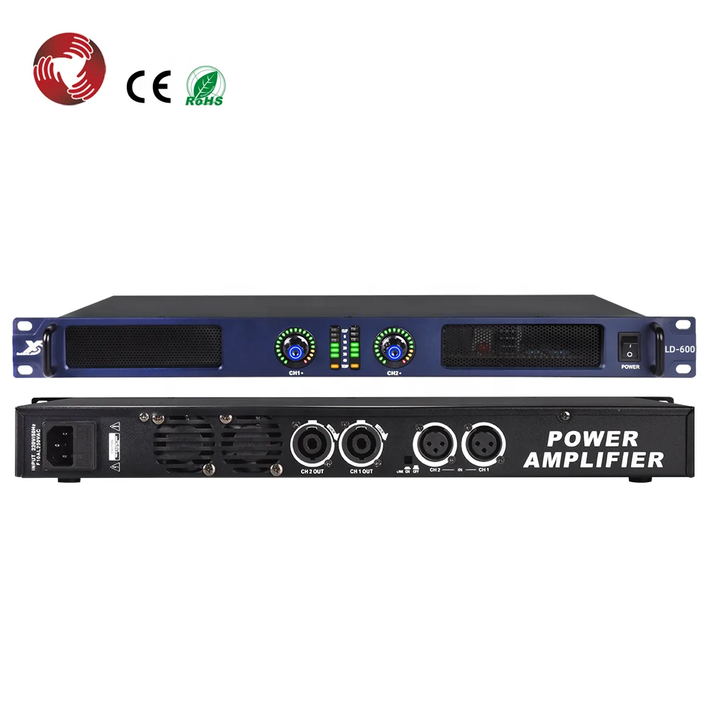 600W*2 digital power amplifier 1u professional OEM class d audio amplifier power
600W*2 digital power amplifier 1u professional OEM class d audio amplifier power