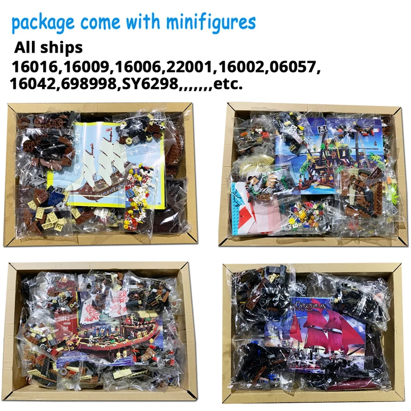 Hot sales Pirate Ship series Building Block Warship Sailboat Caribbean Adventure compatible 70810 10210 70618 71042 Model Brick
Hot sales Pirate Ship series Building Block Warship Sailboat Caribbean Adventure compatible 70810 10210 70618 71042 Model Brick